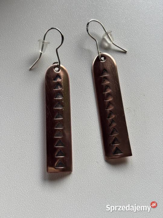 Kolczyki z miedzi kujawsko-pomorskie