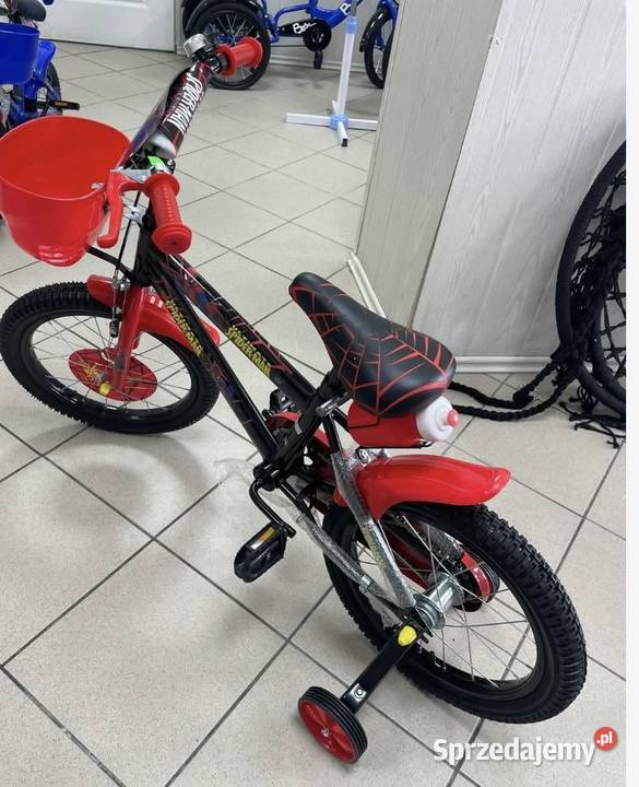 399 Rower 16 czarny Spiderman Zabrze
