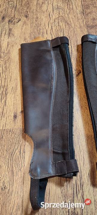 Czapsy oficerkowe z gumami Equi Comfort XS skóra