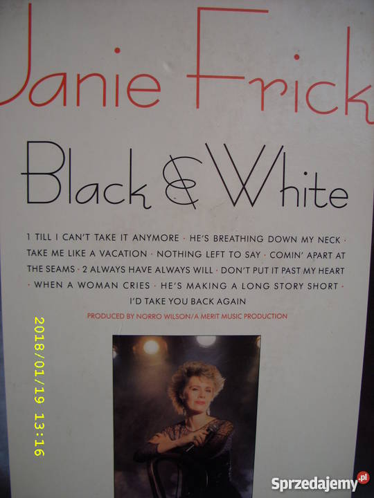 Country LP JANIE FRICKIEBLACK WHITE USA