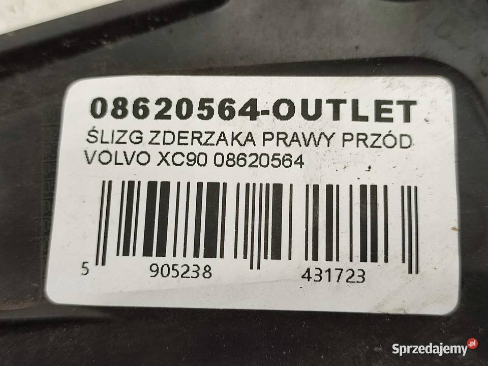 ŚLIZG ZDERZAKA PRAWY PRZÓD VOLVO XC90 20022007 osobowe