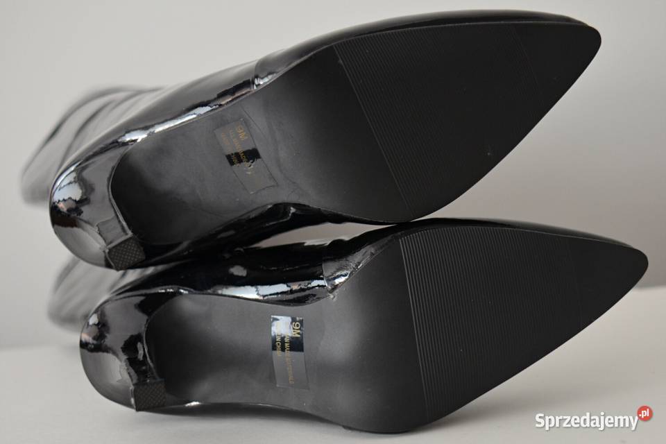 KUSZĄCA SZPILKA lakierowane kozaki Fredericks of Białystok sprzedam