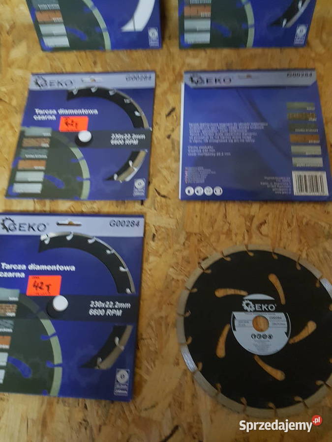 Tarcza diamentowa czarna 230x222mm Geko Głogowa sprzedam