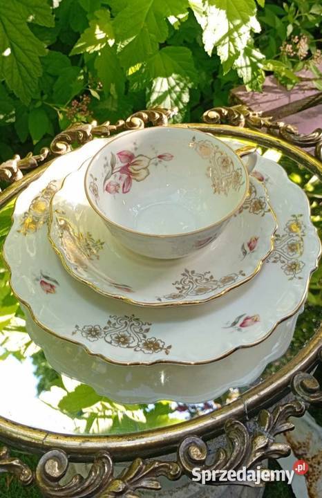 TRIO BAWARIA Z KORONĄszlachetna elegancjareliefy łódzkie