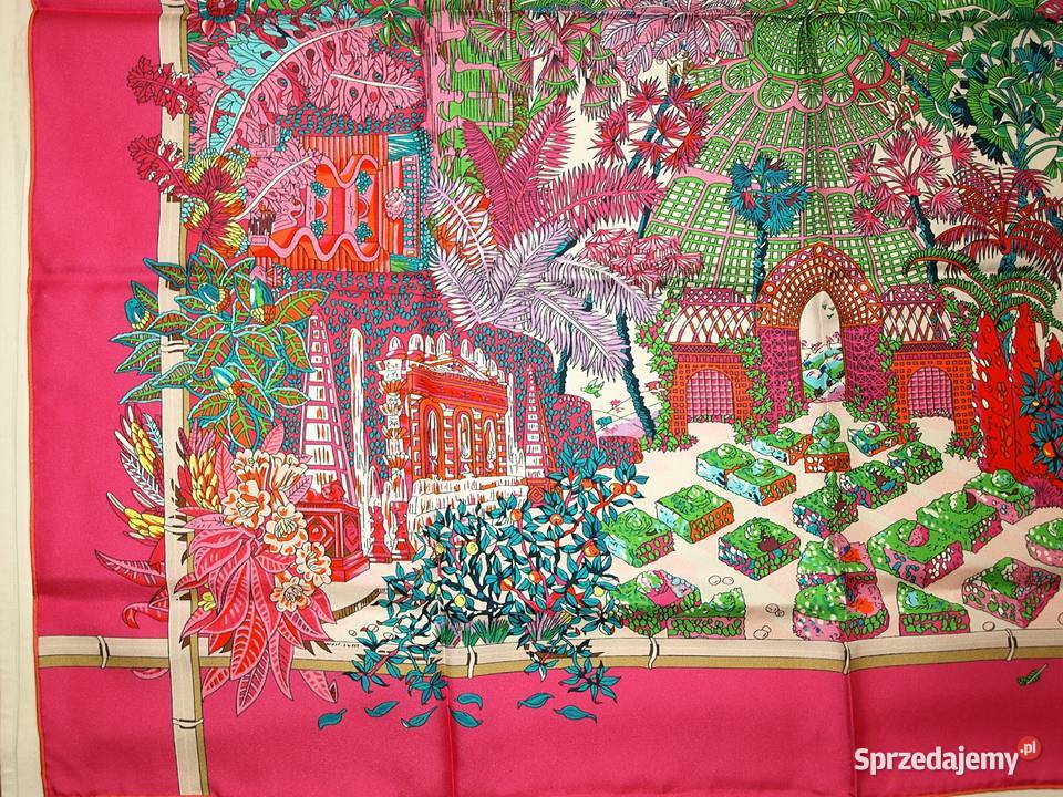 Hermes Paris Apaszka jedwabna Jardins dHiver