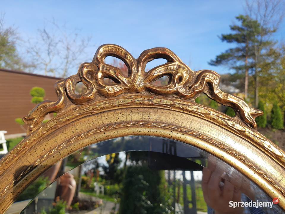 owalne lustro z kokardką Made in Belgium Lustra Mielnica Duża sprzedam