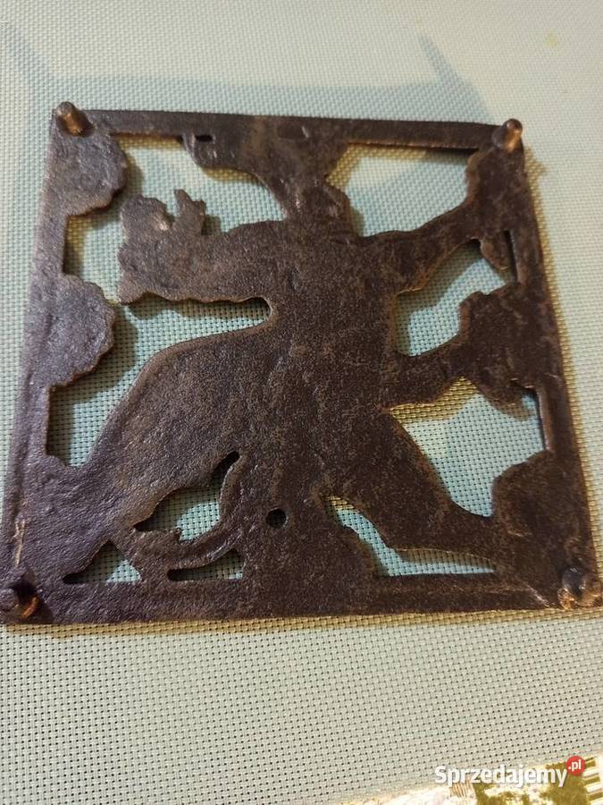 Zabytkowa ŻELIWNA podstawka pod garnki żelazko Warszawa