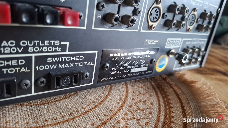 Marantz 1070 Vintage Amplifier Klasyk Namysłów