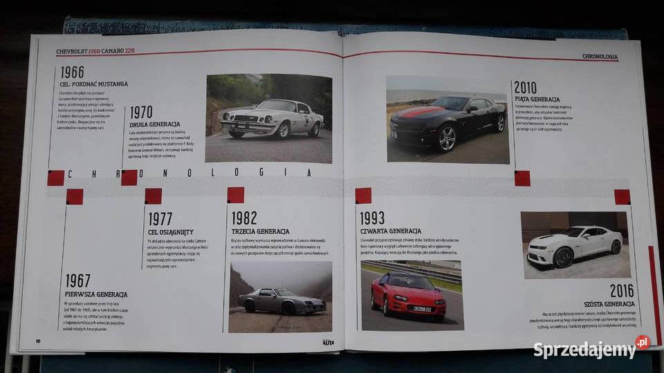 Książeczka kultowe auta Chevrolet 1968 Camaro Głuchołazy sprzedam