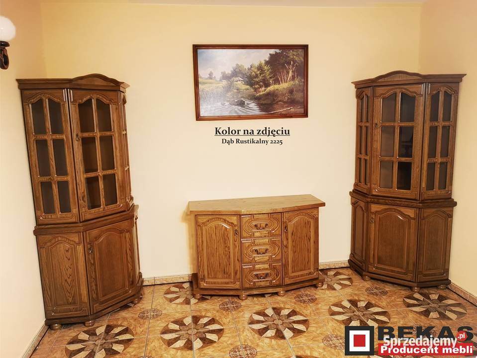 Komplet Komoda 120 dwie witrynki Narożnikowe Opole