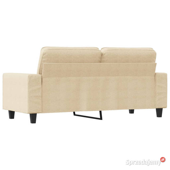 2osobowa sofa kremowa 140 tapicerowana tkaniną Warszawa