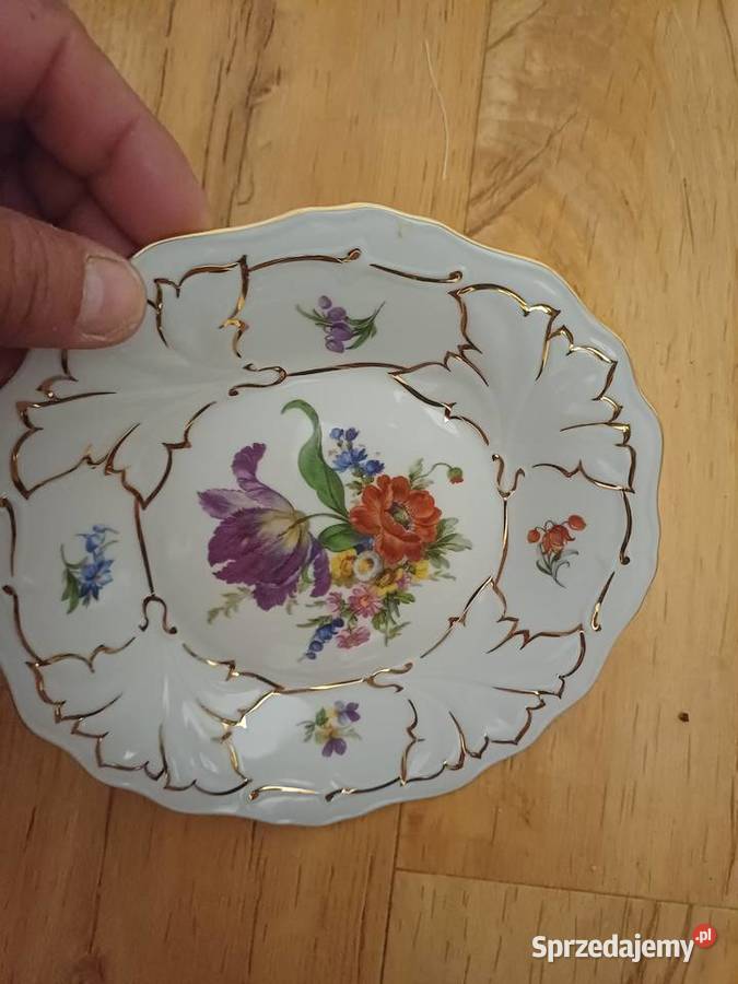 Talerz deserowy Weimar Porcelana i szkło