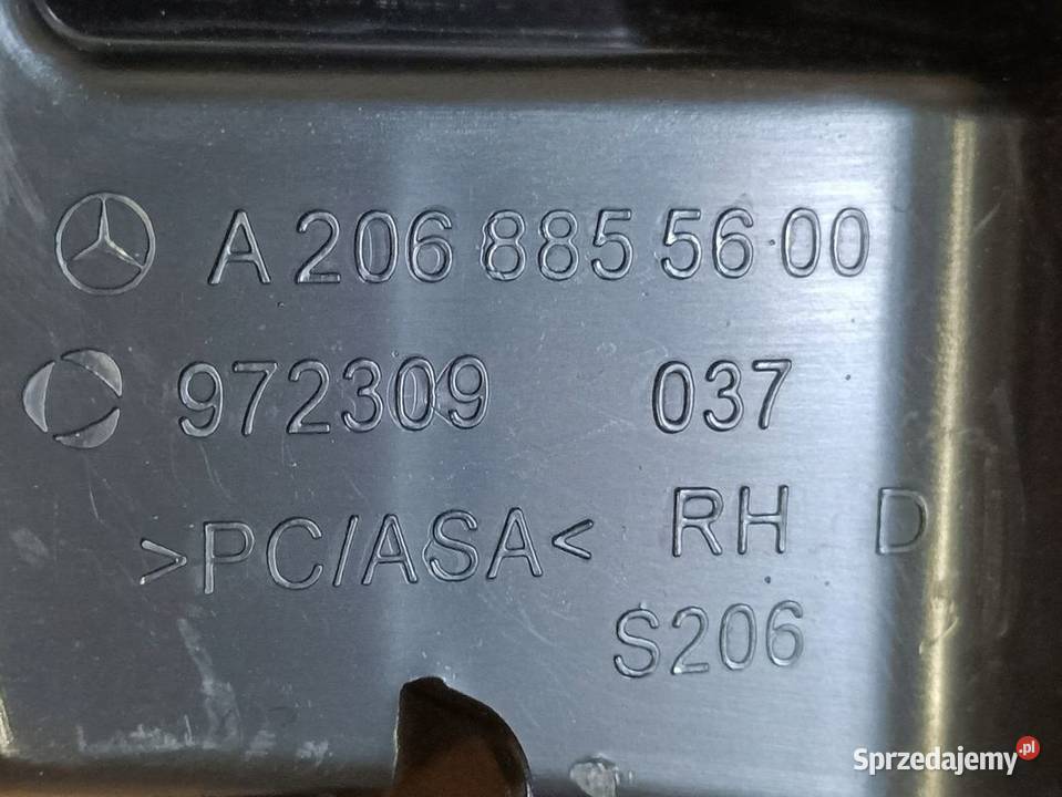MERCEDES CKLASA W206 ŚLIZG MOCOWANIE ZDERZAKA