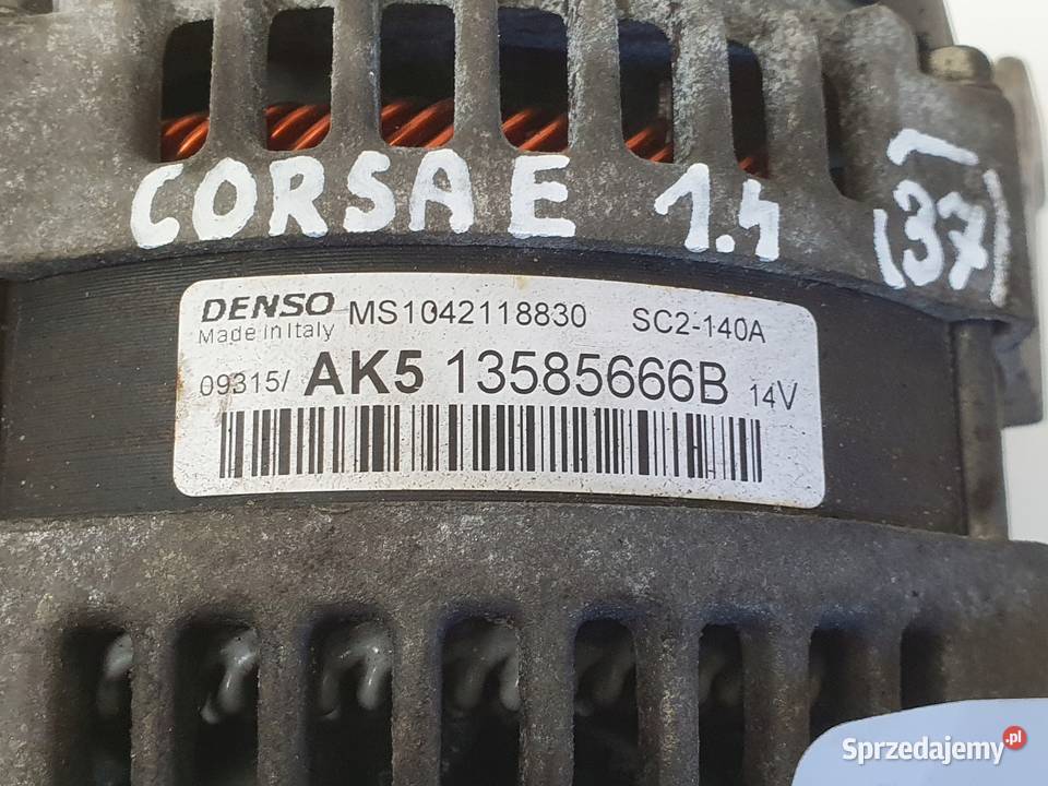 Opel Corsa E 14 16V ALTERNATOR 13585666B denso