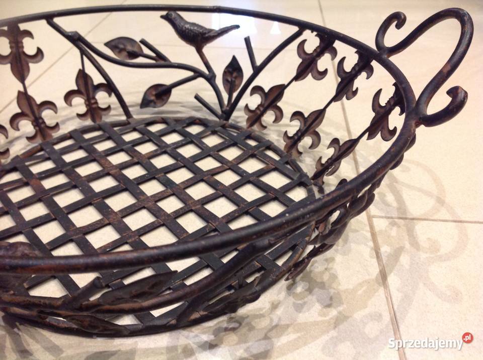 Koszyk Patera Metalowa Metaloplastyka Pozostałe Nowa Sól
