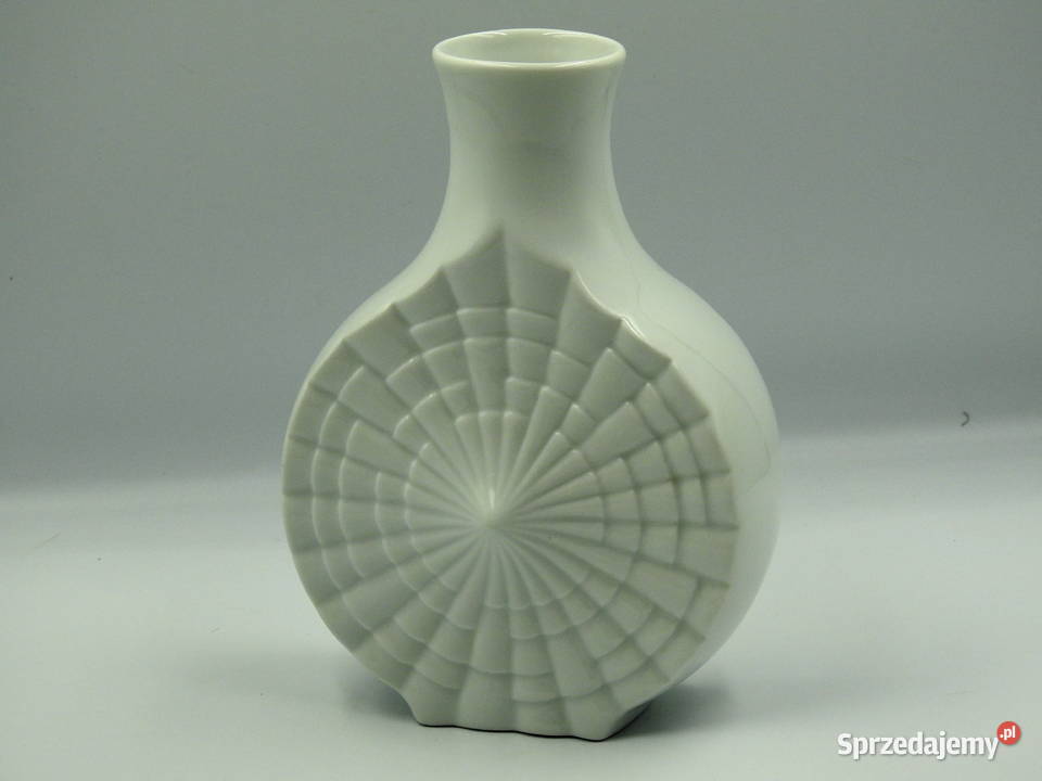 Śliczny biały porcelanowy wazon niemiecki 3D Porcelana i szkło kujawsko-pomorskie sprzedam