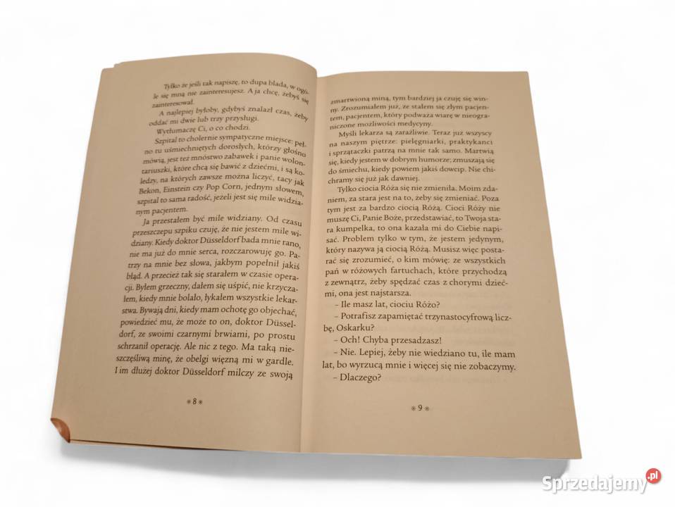 EricEmmanuel Schmitt Oskar i Pani Róża wyd Znak Kraków sprzedam