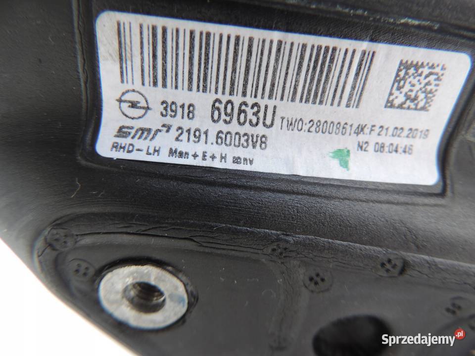 OPEL INSIGNIA B Z40R LUSTERKO LEWE 5PIN ANGLIK