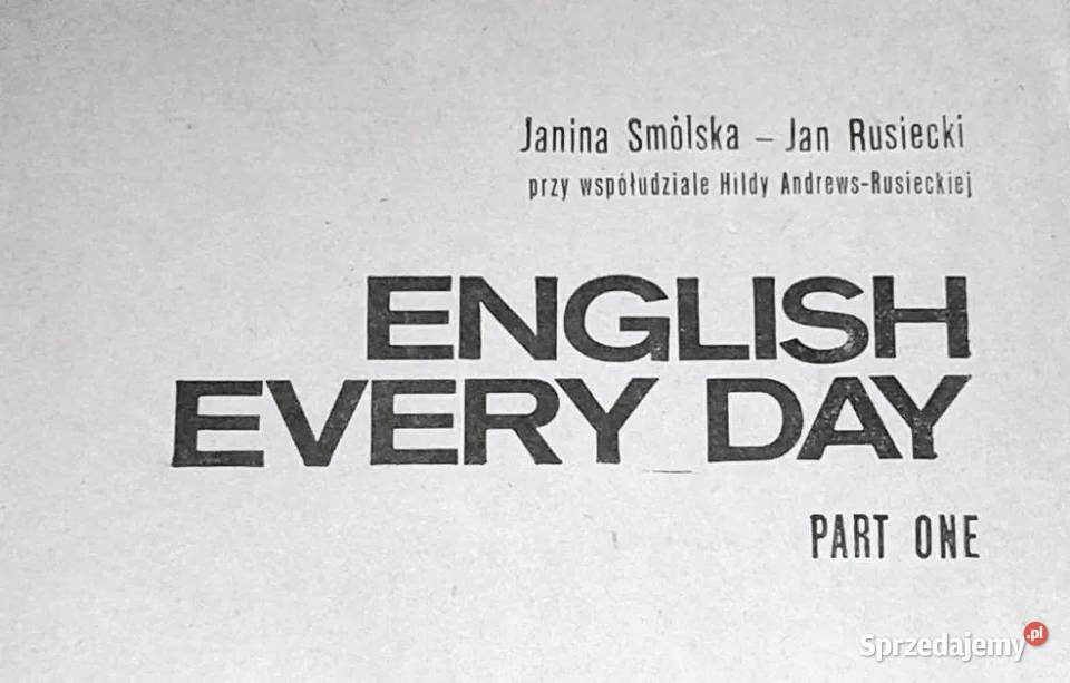 English every day Part one Janina Smólska Jan Chełm