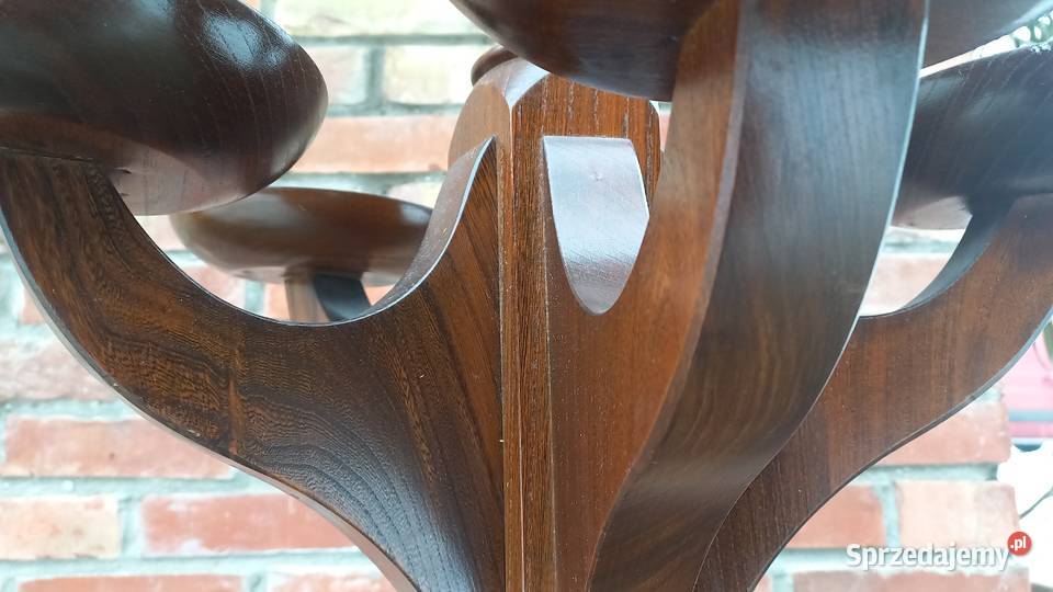 Żyrandol drewniany świecznik na świeczki Lampa zachodniopomorskie Gawroniec