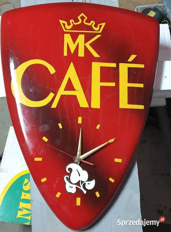 Zegar reklamowy kawy MK CAFE Pozostałe Reszel