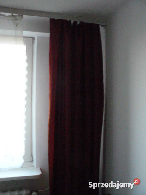 4 zaslony ciemne czerwnonefiranki Zasłony Rzeszów