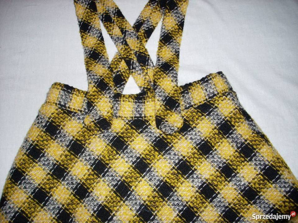 Ciepła Spódnica Rozkloszowana Wełna 32 34 j nowa czarny