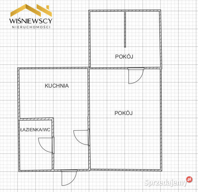 Mieszkanie 4140 m 2 pokoje Młynary