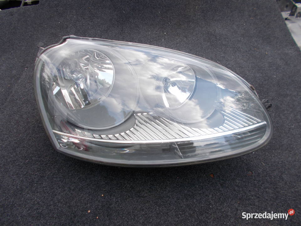 VW Golf V Jetta lampa prawa reflektor przód Lampy przednie mazowieckie Wiązowna