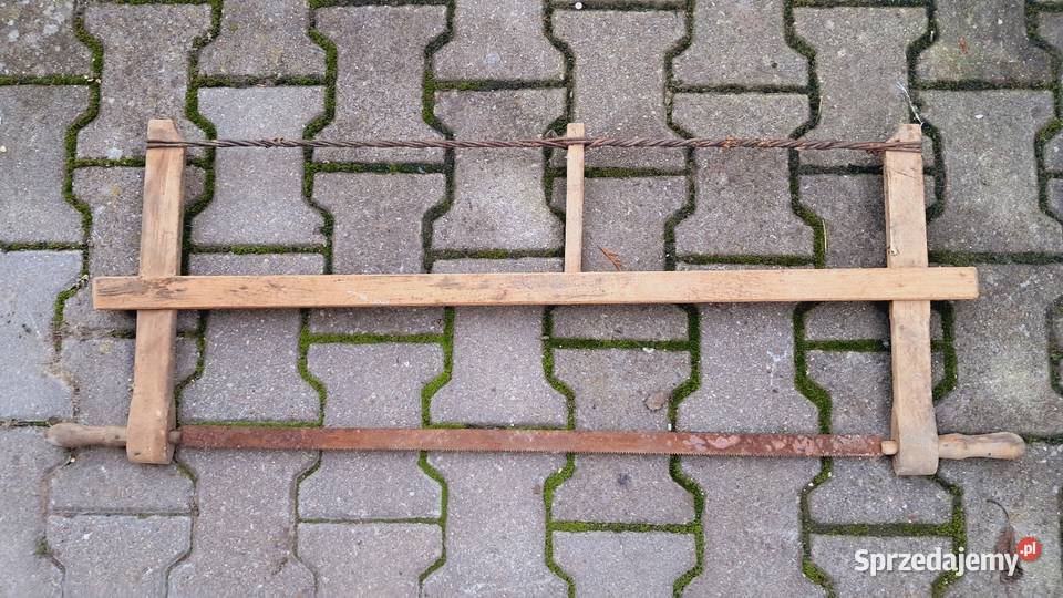 Stara Drewniana Piła Ramowa Stolarska PRL
