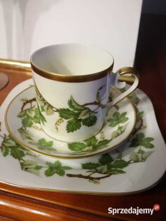 Stara porcelana Hackefors Trio filiżanka 2 śląskie