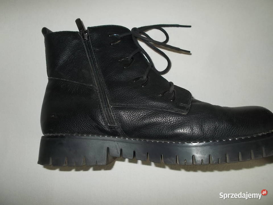 Buty czarne skóra z ćwiekami workery r40 dłwkł27 wielkopolskie Poznań