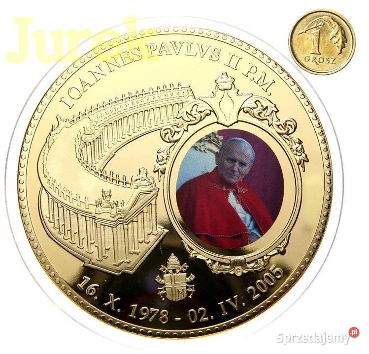 Pamiątka Chrztu Jan Paweł II Komunia Urodziny