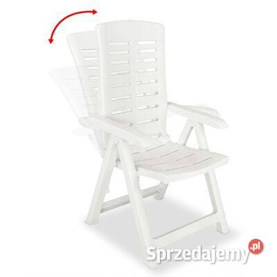 Rozkładane krzesło ogrodowe 2 plastikowe