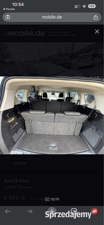 Ford S 20 150 koni S-MAX Samochody osobowe wielkopolskie Leszno