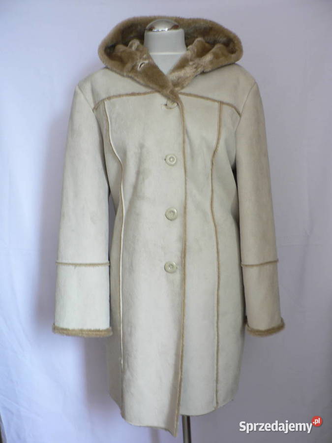 DINOZ oldschoolowy płaszczykeko kożuszek 44 Odzież damska Łódź