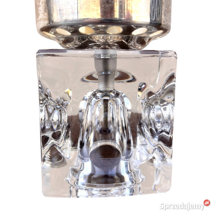 Kryształowy świecznik platerowany Peill Putzler Warszawa