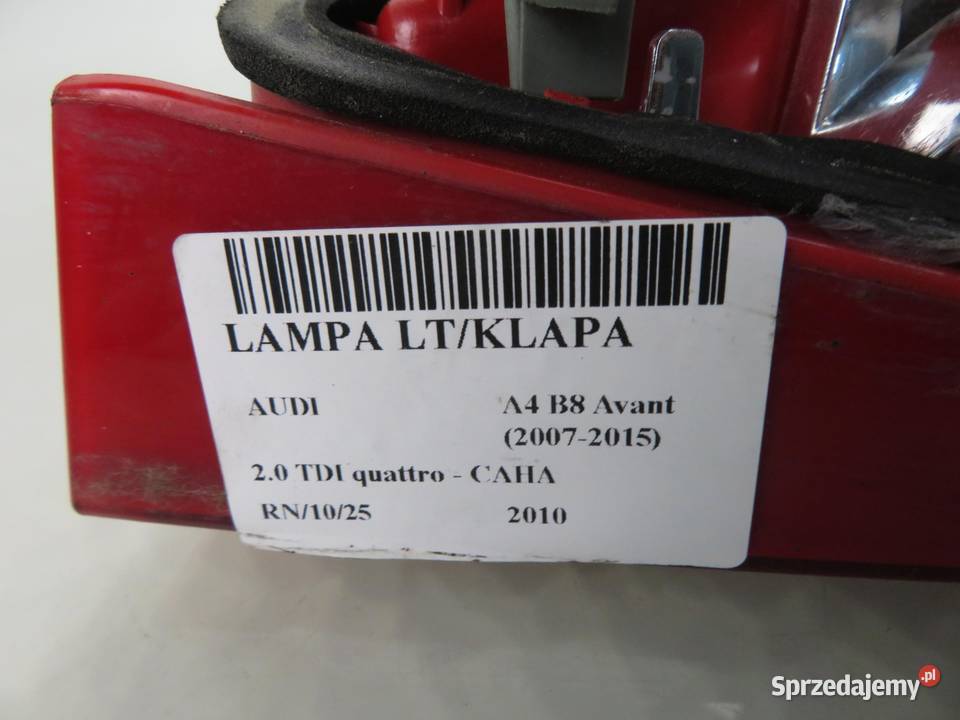 LAMPA LEWA TYLNA KLAPA AUDI A4 B8 Avant 20072015 małopolskie