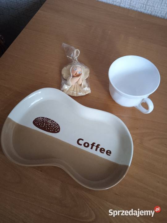 Zestaw 15 filiżanka aniołek podstawka małopolskie Kraków