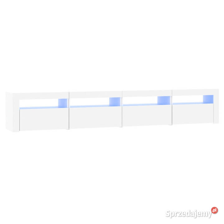 Szafka pod TV z oświetleniem LED biała 240x35x40 Warszawa sprzedam