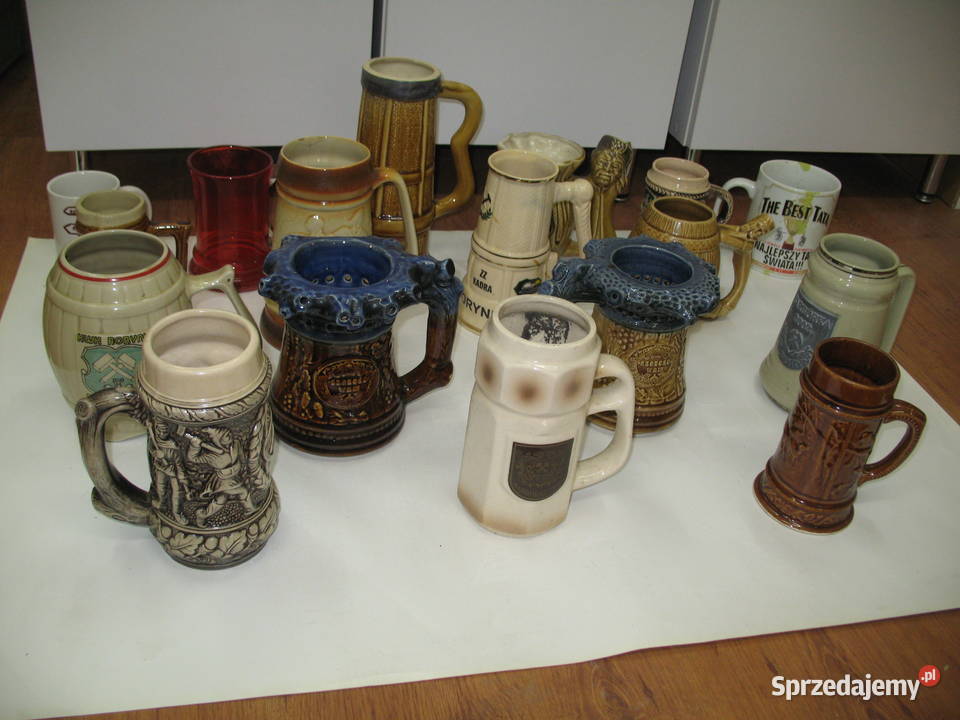 Pamiątki Górnicze Kufle Porcelana i szkło Żory