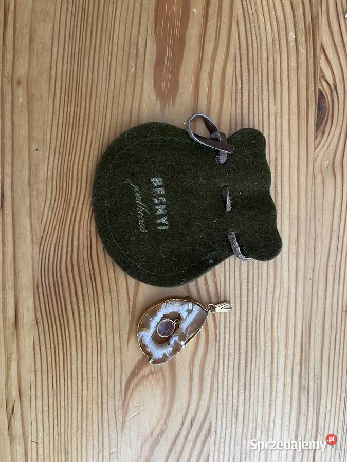 WISIOREK z brazylijskiego agatu efektowny tanio Gdańsk sprzedam