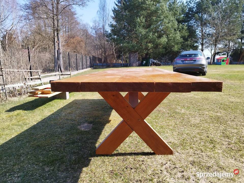 Stół ogrodowy drewniany drewno Serock sprzedam
