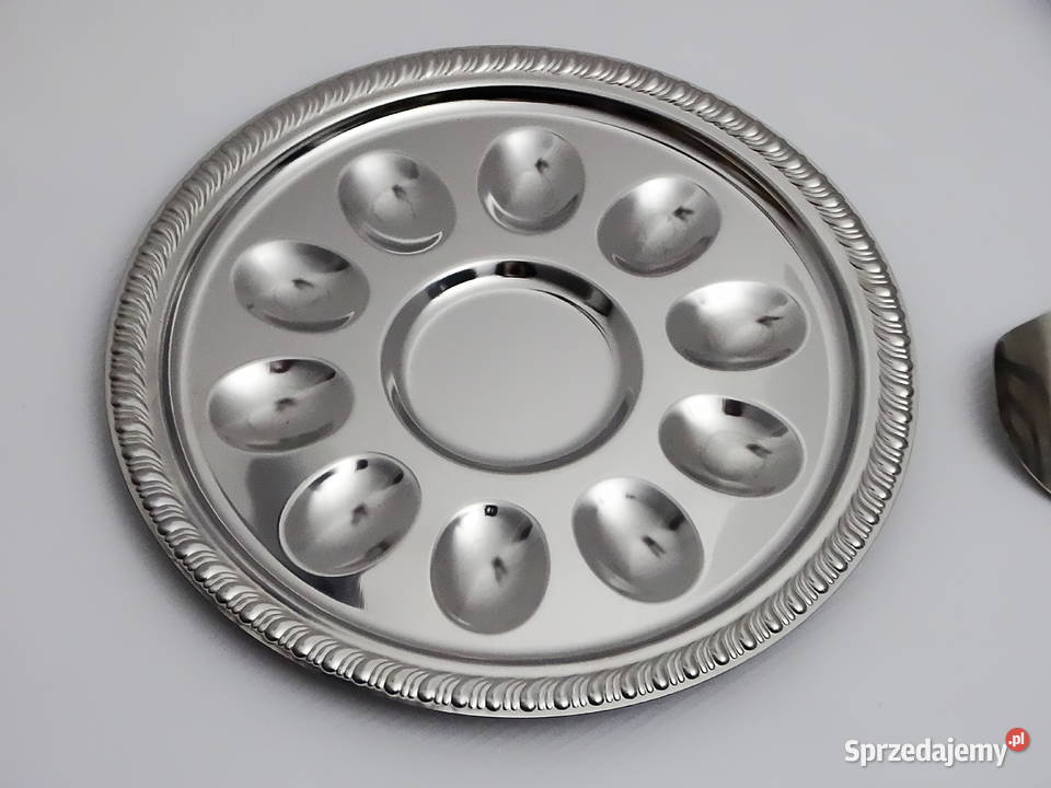 Zestaw stalowy taca na jajka krajalnica do jajek Biłgoraj sprzedam