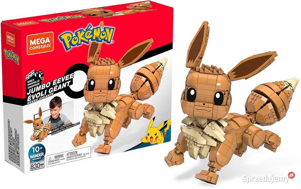 Figurka Pokemon Eevee Klocki Konstrukcyjne 830el Mogilany