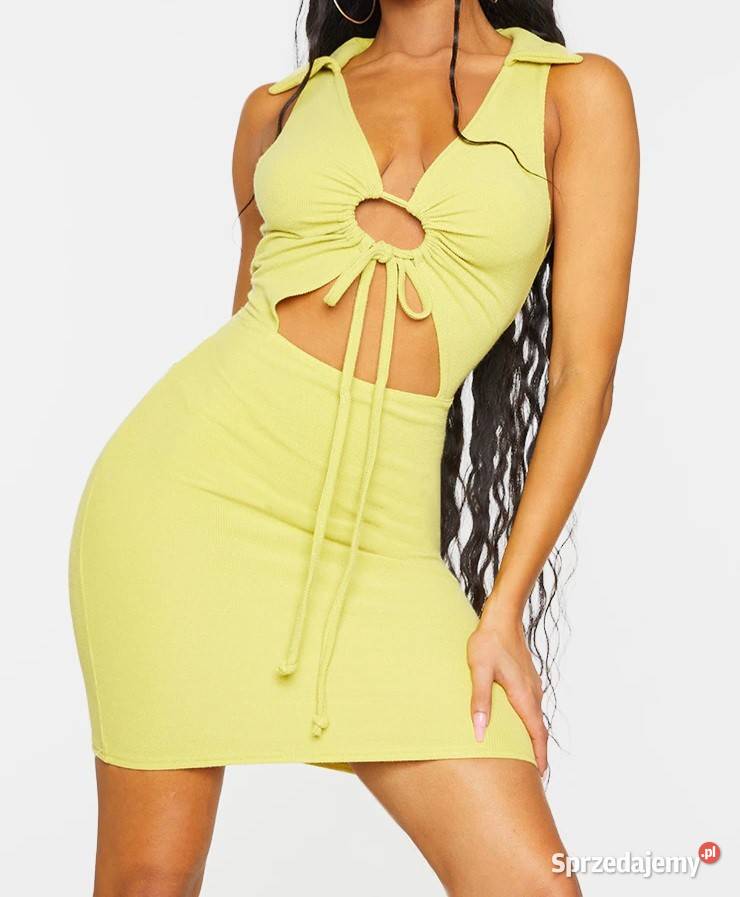PRETTYLITTLETHING sukienka prążkowana z Kalisz sprzedam