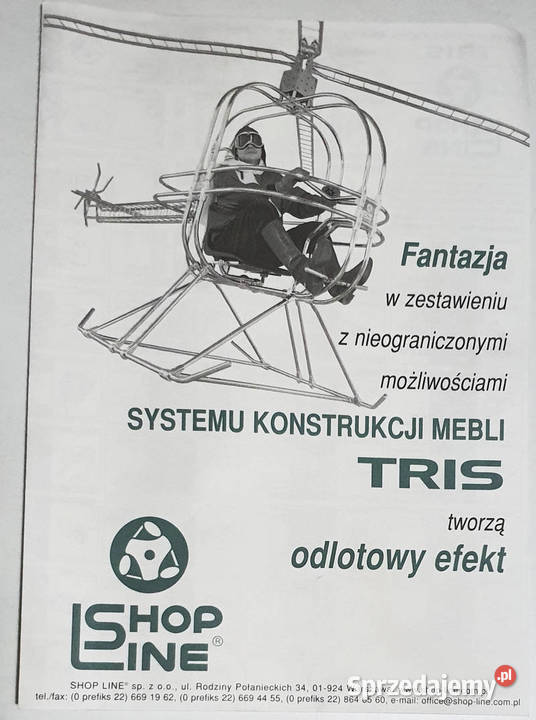 SHOP LINE TRIS przyścienny regał 220x100 stal wielkopolskie Poznań