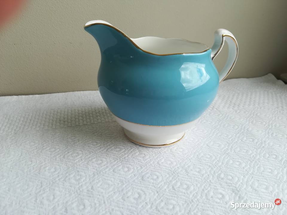 porcelanowy mlecznik piękny kolor złocone Gdańsk sprzedam
