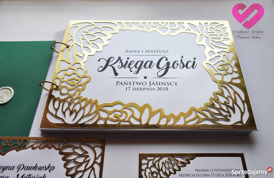 Wyjątkowe zaproszenia ślubne Flower Frame Białystok
