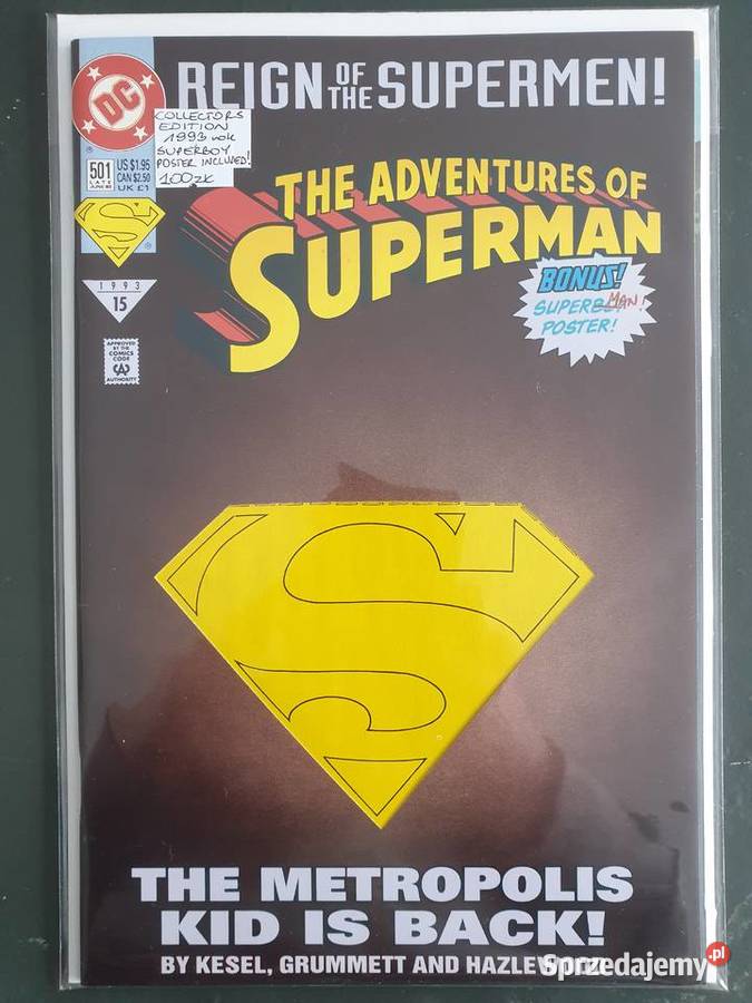The Adventures Of Superman komiks z plakatem DC pomorskie Gdynia sprzedam